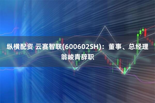 纵横配资 云赛智联(600602SH)：董事、总经理翁峻青辞职