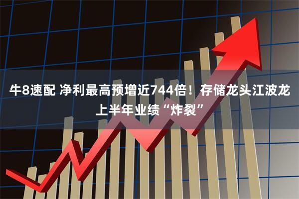 牛8速配 净利最高预增近744倍！存储龙头江波龙上半年业绩“炸裂”